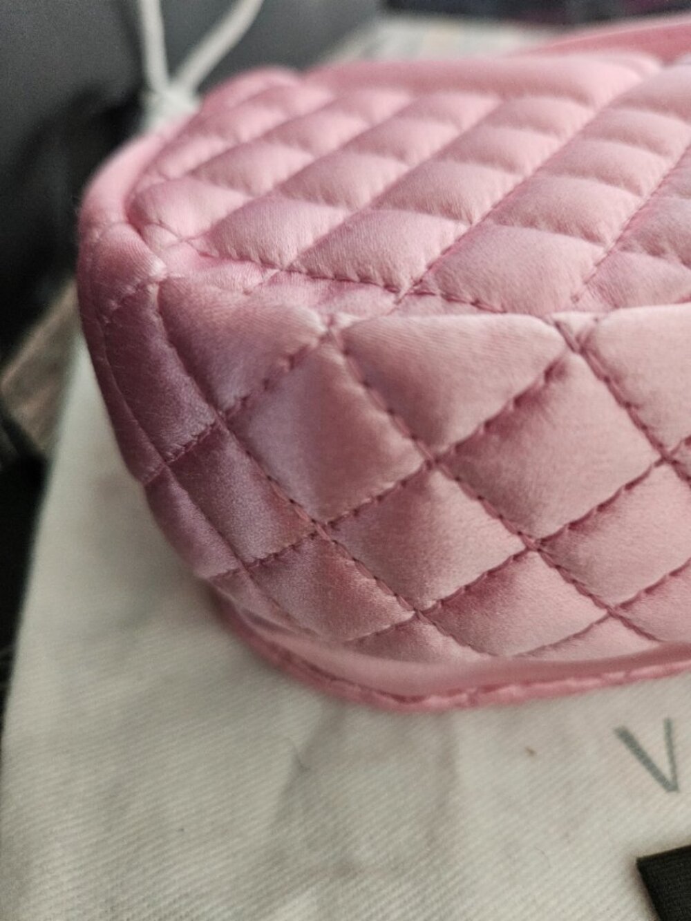 Versace Greca Goddess Quilted Satin Shoulder Bag - Picture 6 of 11